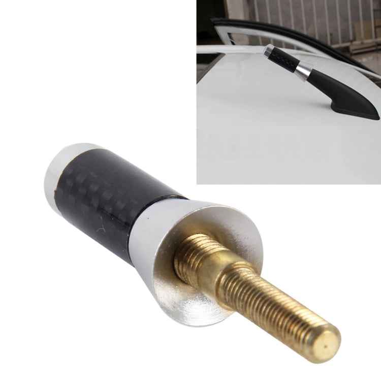 Carbon Fiber Aluminum Short Antenna Polished Universal Screws Base(Small Size)