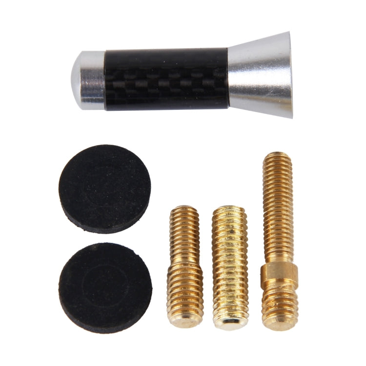 Carbon Fiber Aluminum Short Antenna Polished Universal Screws Base(Small Size)