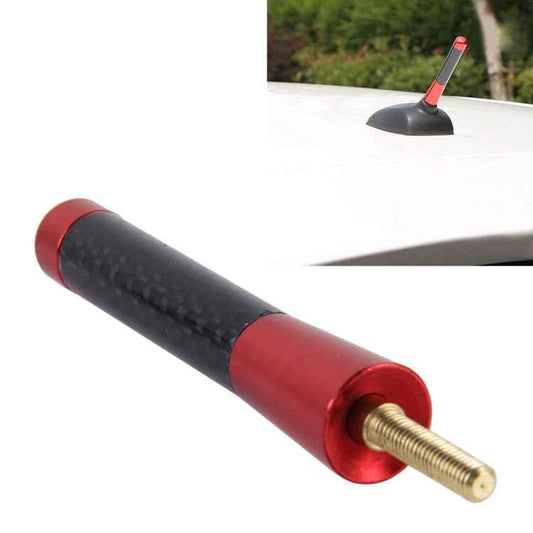 Carbon Fiber Aluminum Short Antenna Polished Universal Screws Base(Medium Size)