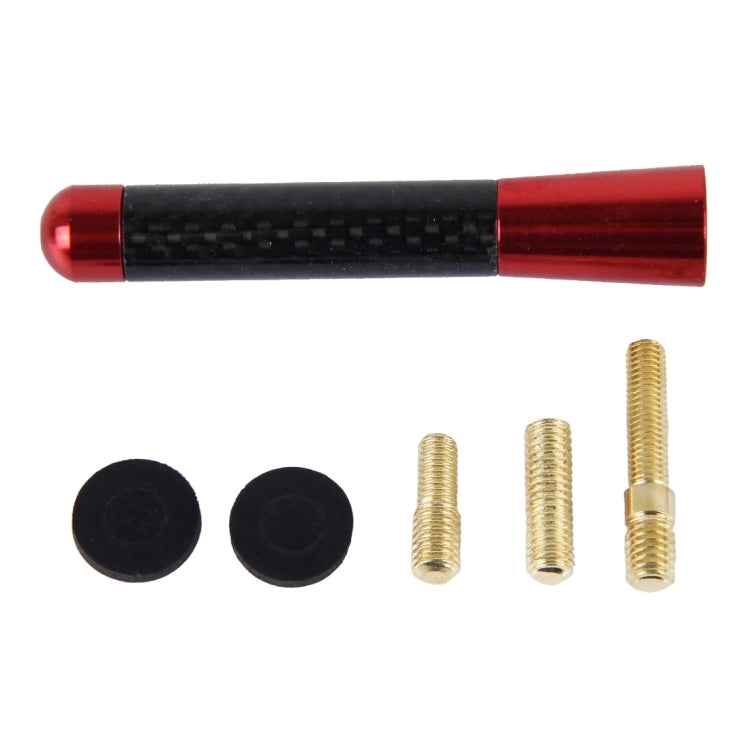 Carbon Fiber Aluminum Short Antenna Polished Universal Screws Base(Medium Size)