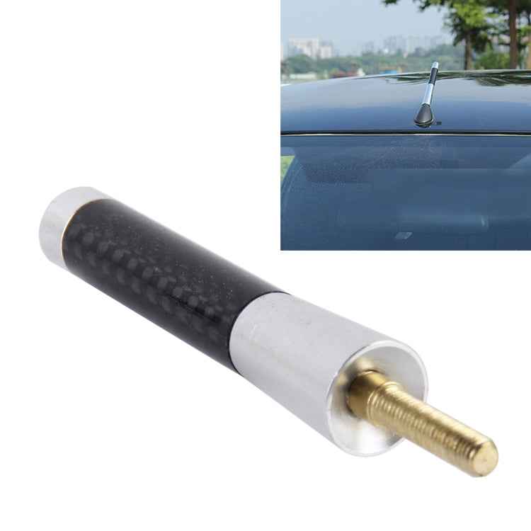 Carbon Fiber Aluminum Short Antenna Polished Universal Screws Base(Medium Size)