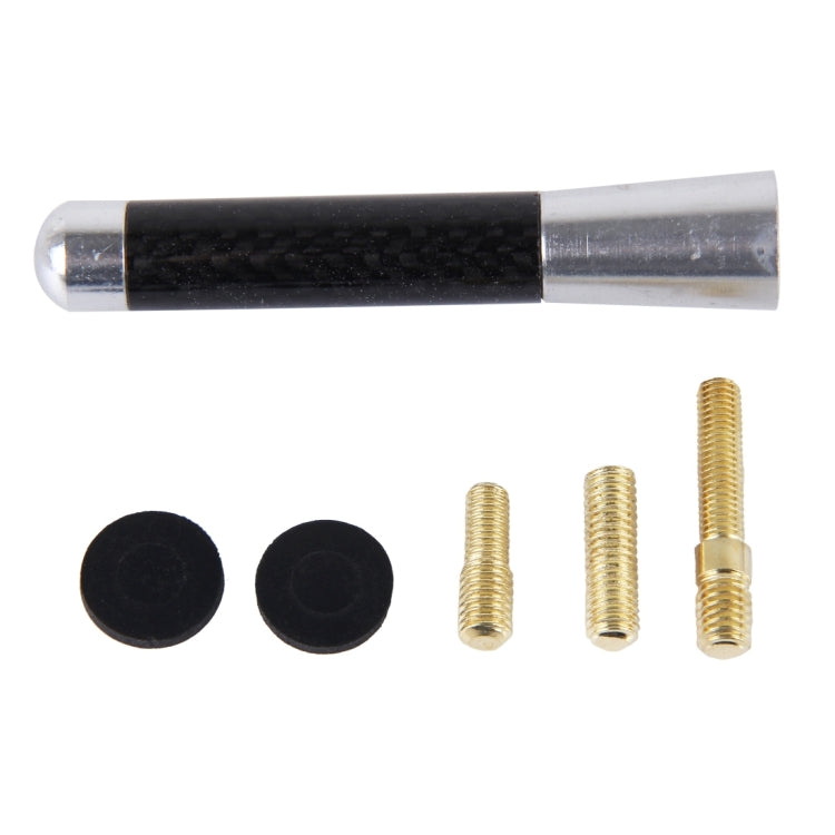 Carbon Fiber Aluminum Short Antenna Polished Universal Screws Base(Medium Size)