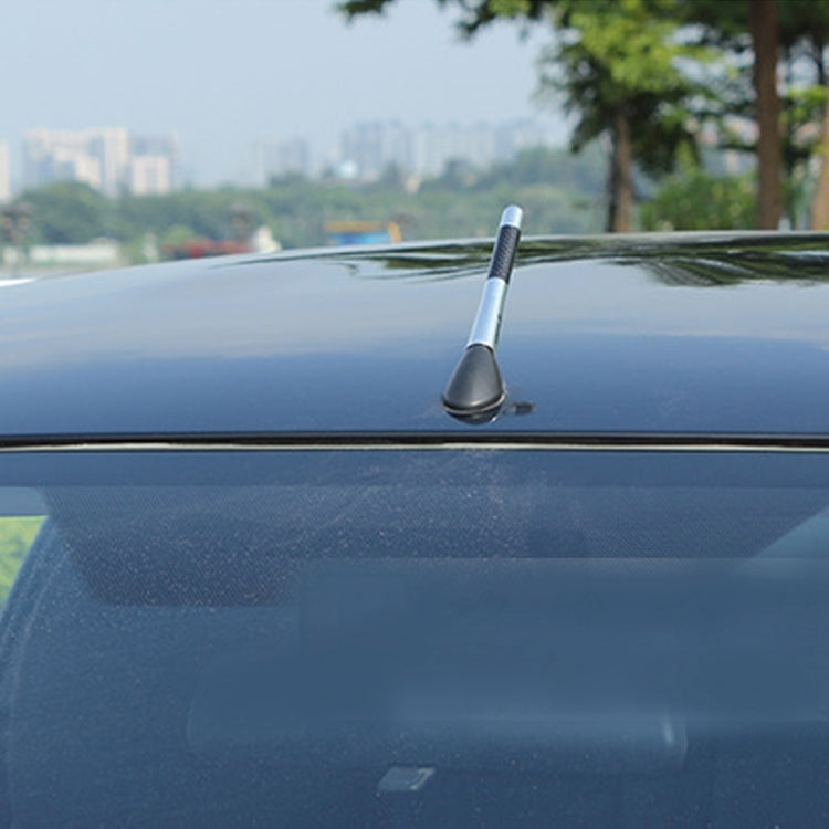 Carbon Fiber Aluminum Short Antenna Polished Universal Screws Base(Medium Size)