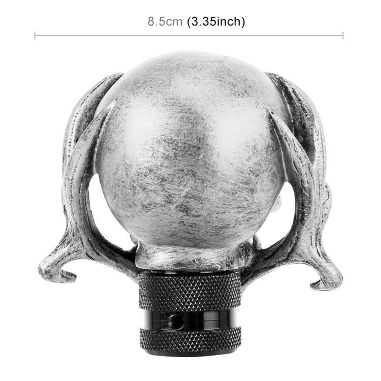Universal Vehicle Car Creative Skull Double Heads Shaped Shifter Cover Manual Automatic Gear Shift Knob