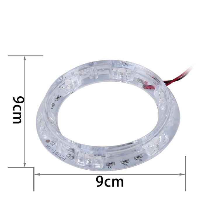 HY-1601 2W 6 LEDs Car Angel Eyes Light, DC 12V