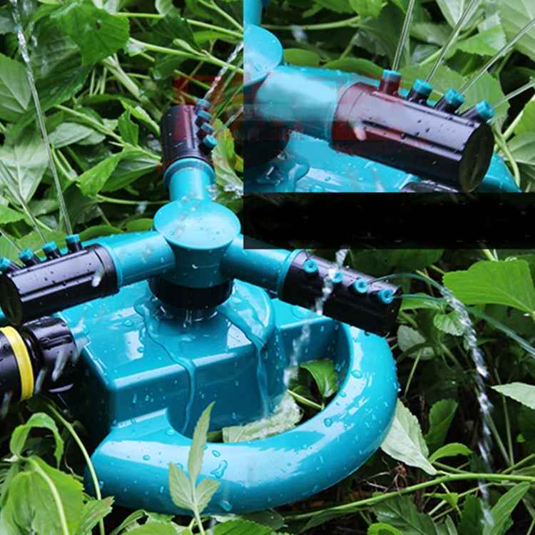 Garden Automatic Rotating Nozzle 360 Degree Rotary Automatic Sprinkler Garden Lawn Watering Nozzle,Applicable for 3/4 inch Water Pipes(Blue)