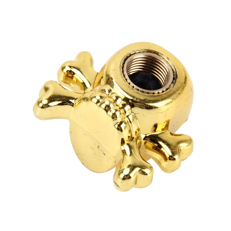 4 PCS Universal Skull Shape Gas Cap Mouthpiece Cover Gas Cap Tire Cap Car Motor Bicycle Tire Valve Caps