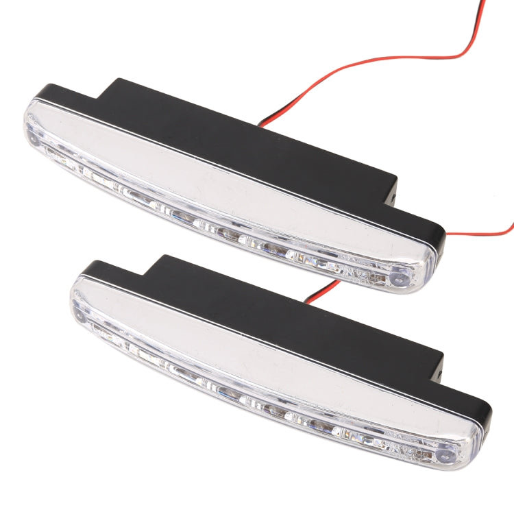 1 Pair DC9-16V 2W 120LM 7000K 8 SMD-5050-LEDs Circular Car DRL&Turn Light