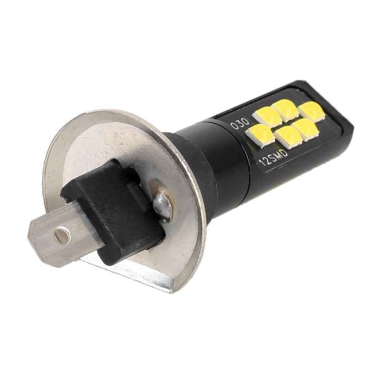 2 PCS H1 DC9-16V / 3.5W / 6000K / 320LM Car Auto Fog Light 12LEDs SMD-ZH3030 Lamps, with Constant Current
