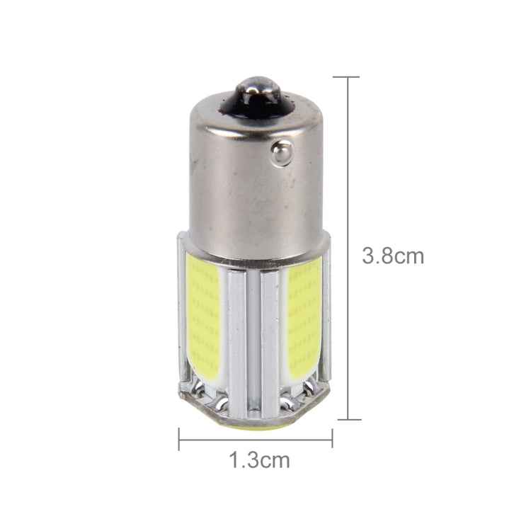 2 PCS 1156/BA15S 5W 6000K 350lm 4 COB LEDs Canbus Car Brake Light Tail Light Bulb, DC 12V