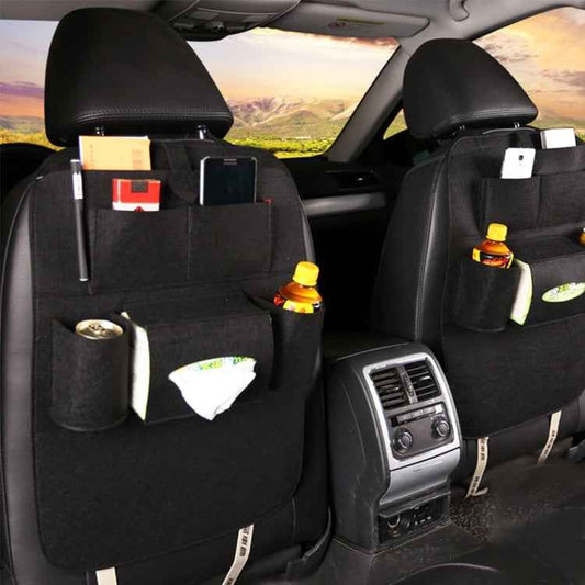 KANEED Auto Car Backseat Organizer Multi-Pocket Travel Storage Bag for Sunglass Phone Tissue Beverage Drink Can
