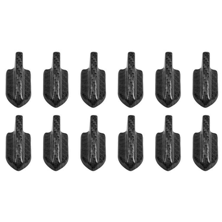 10 PCS Universal Car Carbon Fiber Texture Shark Fin Diffuser Vortex Generator Roof Spoiler
