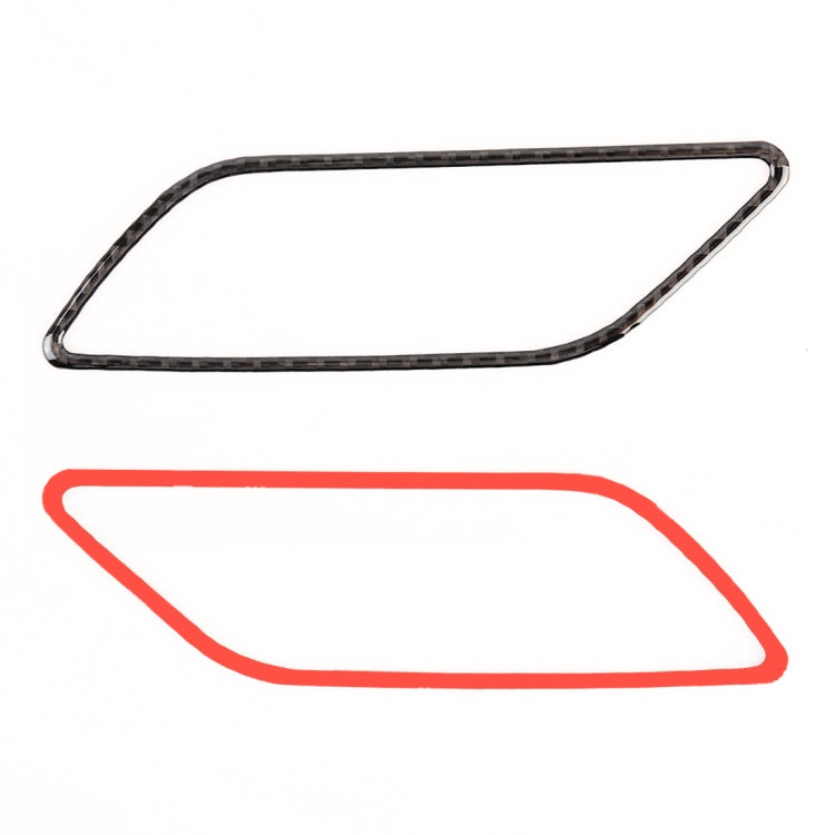 4 PCS Car Carbon Fiber Inner Armrest Decorative Frame for Audi A3