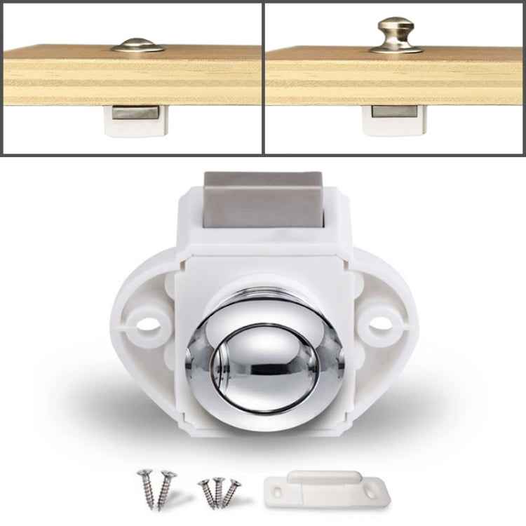 Press Type Drawer Cabinet Catch Latch Release Cupboard Door Stop Drawer Cabinet Locker for RV / Yacht / Furniture