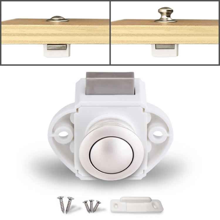 Press Type Drawer Cabinet Catch Latch Release Cupboard Door Stop Drawer Cabinet Locker for RV / Yacht / Furniture