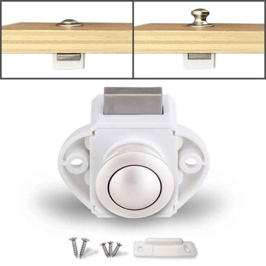 Press Type Drawer Cabinet Catch Latch Release Cupboard Door Stop Drawer Cabinet Locker for RV / Yacht / Furniture