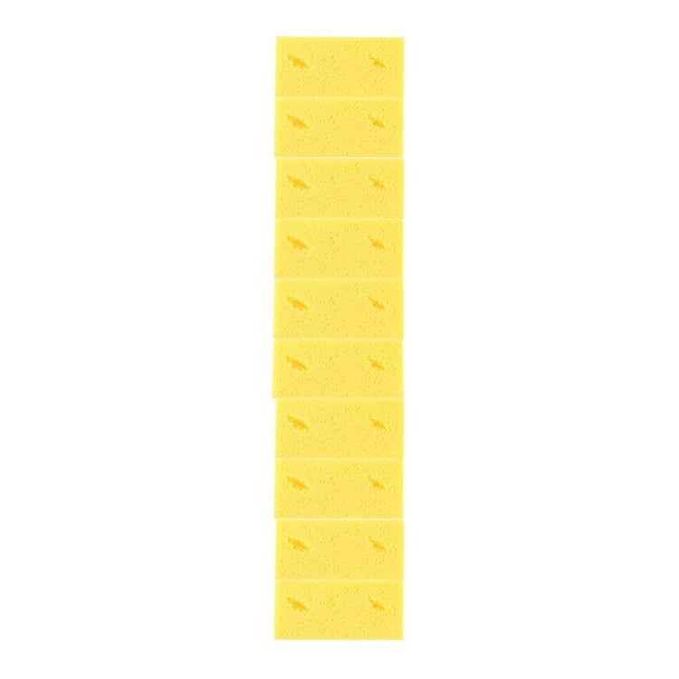 Car Care Wear-resistant Brown Soft Sponge Car Wash Cleaning Pad(Yellow)