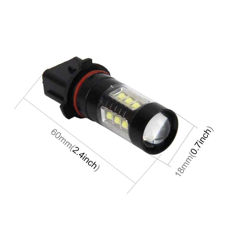 P13W 4.2W 290 LM 6000K Car Fog Light with 16 3535 Lamps, DC 12V-24V