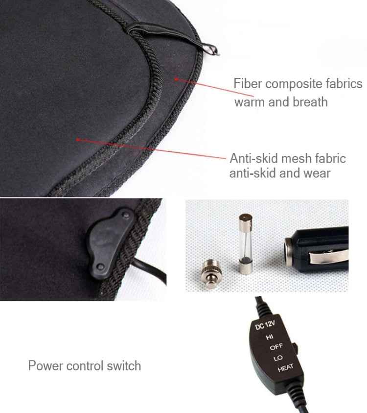 12V Winter Warmer Car Seat Electrical Heating Cushion Pad