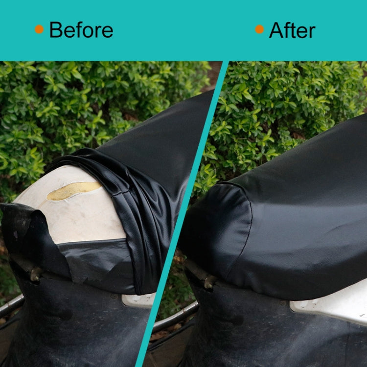 Waterproof Motorcycle Black Leather Seat Cover Prevent Bask In Seat Scooter Cushion Protect, Size: XL, Length: 61-65cm; Width: 27-38cm, Length: 61-65cm; Width: 27-38cm