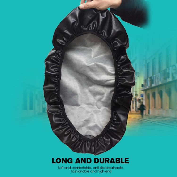 Waterproof Motorcycle Black Leather Seat Cover Prevent Bask In Seat Scooter Cushion Protect, Size: XL, Length: 61-65cm; Width: 27-38cm, Length: 61-65cm; Width: 27-38cm