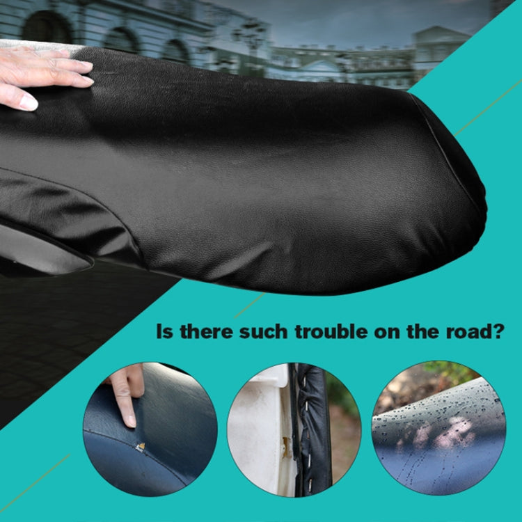 Waterproof Motorcycle Black Leather Seat Cover Prevent Bask In Seat Scooter Cushion Protect, Size: XL, Length: 61-65cm; Width: 27-38cm, Length: 61-65cm; Width: 27-38cm