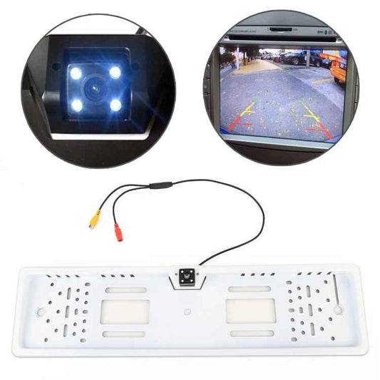 JX-9488 720x540 Effective Pixel NTSC 60HZ CMOS II Universal Waterproof Car Rear View Backup Camera with 2W 80LM 5000K White Light 4LED Lamp, DC 12V, Wire Length: 4m