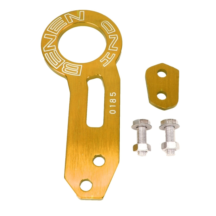 Benen Aluminum Alloy Rear Tow Towing Hook Trailer Ring for Universal Car Auto with Two Screw Holes, Gold, Purple, Red, Silver, Blue, Black