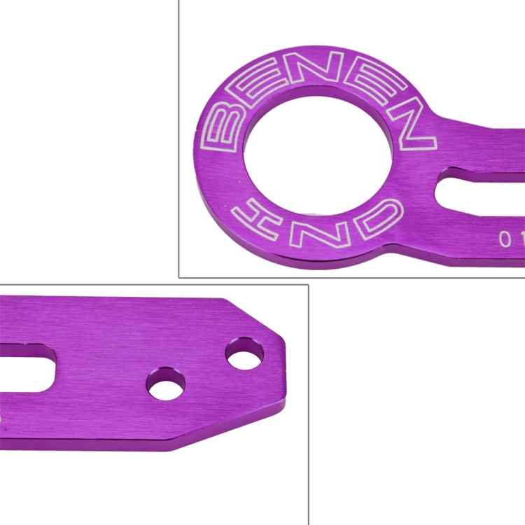 Benen Aluminum Alloy Rear Tow Towing Hook Trailer Ring for Universal Car Auto with Two Screw Holes