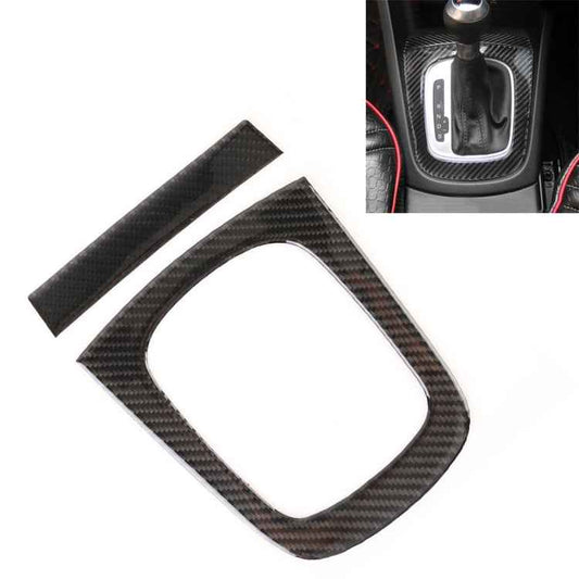 2 PCS Carbon Fibre Car Gear Panel Decorative Sticker for Audi Q3 2013-2018