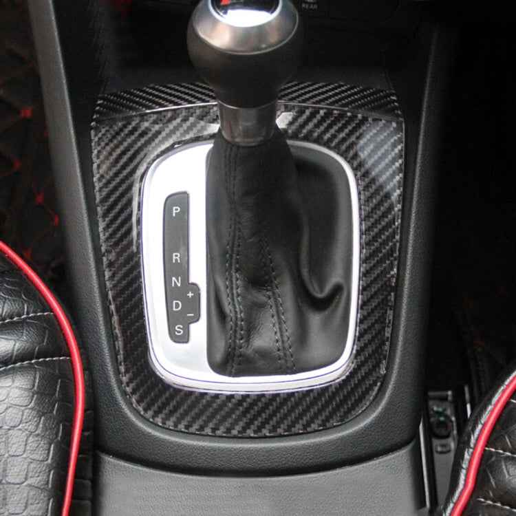 2 PCS Carbon Fibre Car Gear Panel Decorative Sticker for Audi Q3 2013-2018