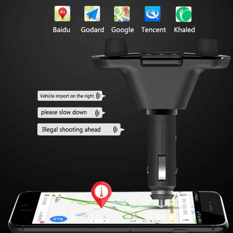 BT06 Dual USB Charging Smart Bluetooth 4.0 + EDR FM Transmitter MP3 Music Player Car Kit with 1.3 inch LED Screen, Support Bluetooth Call, TF Card & U Disk