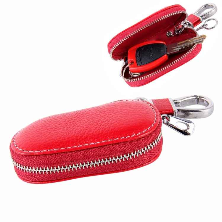 Universal Leather Crocodile Texture Waist Hanging Zipper Wallets Key Holder Bag (No Include Key)
