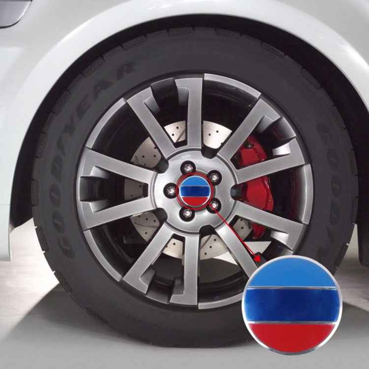 4 PCS National Flag Metal Car Sticker Wheel Hub Caps Centre Cover Decoration, National Flag