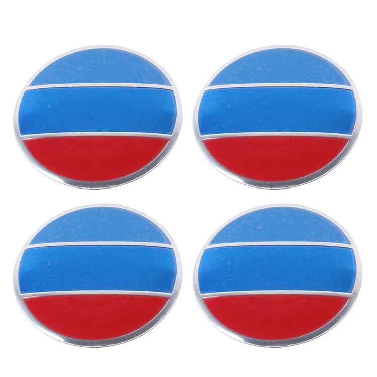 4 PCS National Flag Metal Car Sticker Wheel Hub Caps Centre Cover Decoration, National Flag