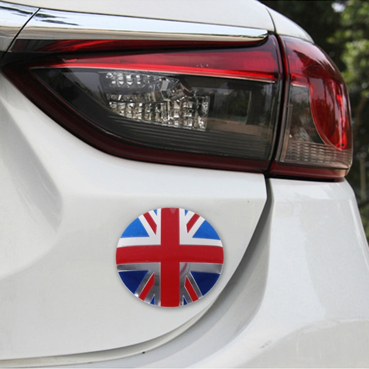 4 PCS England Flag Metal Car Sticker Wheel Hub Caps Centre Cover Decoration