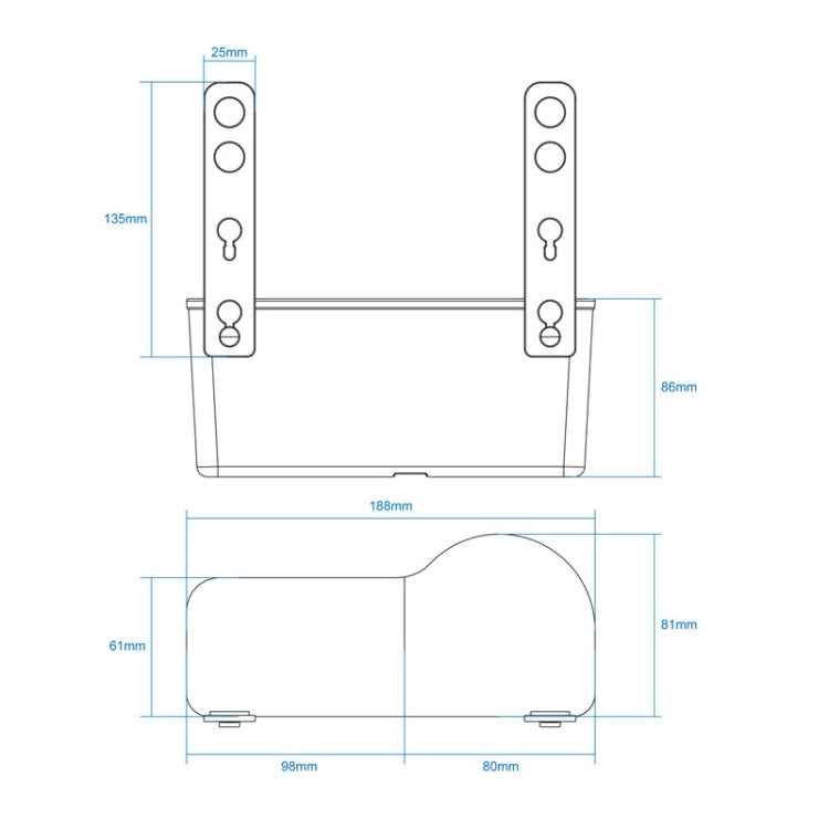 SHUNWEI SD-1510 Multi-functional Car Cup Phone Backseat Holder