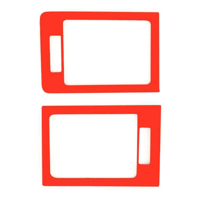 2 PCS Car Dashboard  Right and Left Air Outlet Frame Carbon Fiber Decorative Sticker for Mercedes-Benz W204 2007-2013
