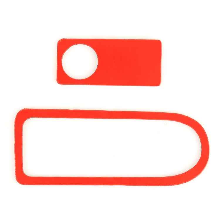2 PCS Car Passenger Seat Storage Box Handle Carbon Fiber Decorative Sticker for Mercedes-Benz W204 2007-2013