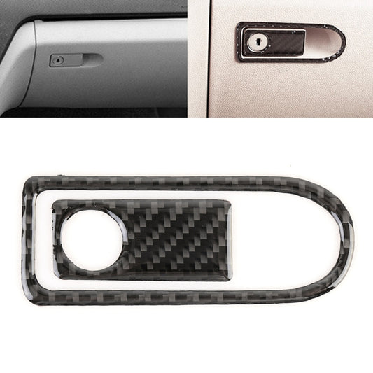2 PCS Car Passenger Seat Storage Box Handle Carbon Fiber Decorative Sticker for Mercedes-Benz W204 2007-2013, Passenger Seat Storage Box Handle