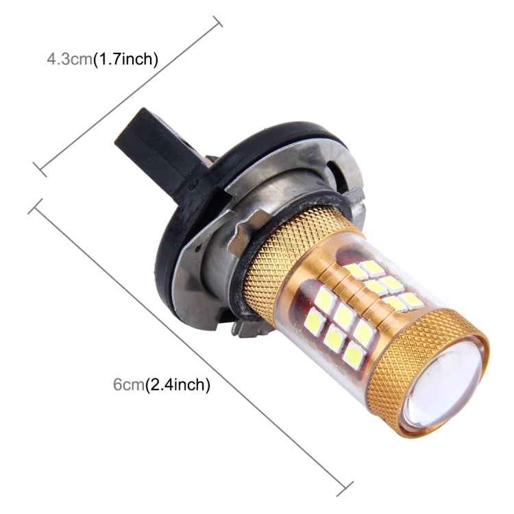 2 PCS H15 10W 1300 LM 6500K 28 SMD-3030 LEDs Car Fog Lights, DC 12V