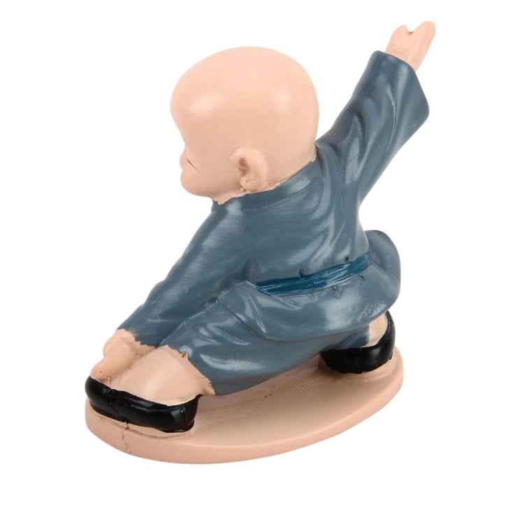 4 PCS/Lot Cute Automotive Interiors Little Monk Ornaments Resin Cute Chinese Kung Fu Monk Car Home Decoration Ornaments Miniatures Crafts