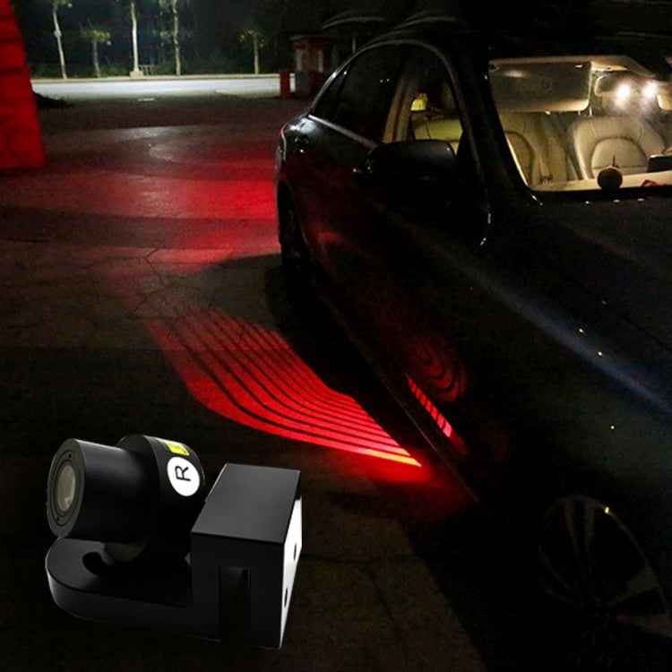 2 PCS DC 8-36V Ghost Shadow Courtesy Angel Wings Projection Lamp Car Door LED Welcome Lights