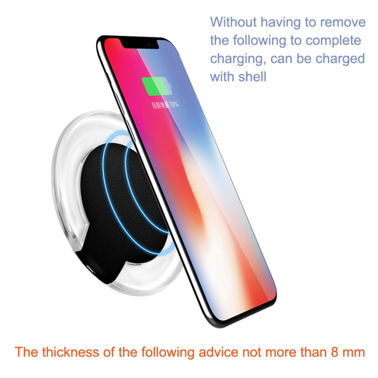 15W Safety Wireless and Limitless QI-standard Wireless Charger Fast Charging Charger with Micro USB Cable