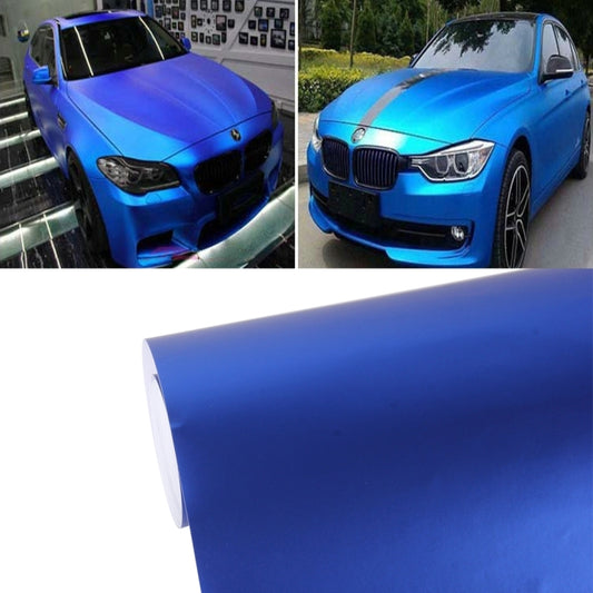 8m * 0.5m Ice Blue Metallic Matte Icy Ice Car Decal Wrap Auto Wrapping Vehicle Sticker Motorcycle Sheet Tint Vinyl Air Bubble Sticker, 8m * 0.5m