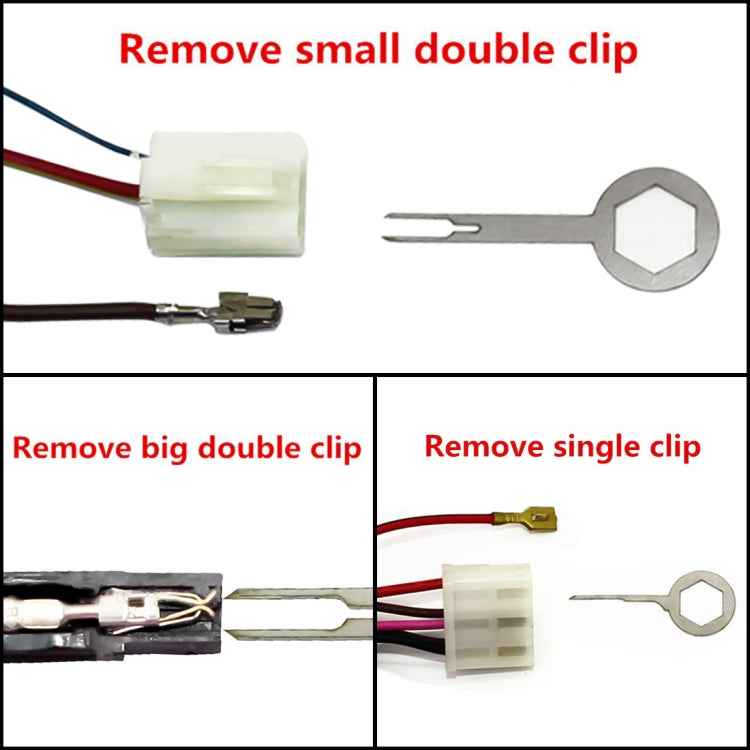 3 PCS Auto Car Plug Circuit Board Wire Harness Terminal Extraction Pick Connector Crimp Pin Back Needle Remove Tool