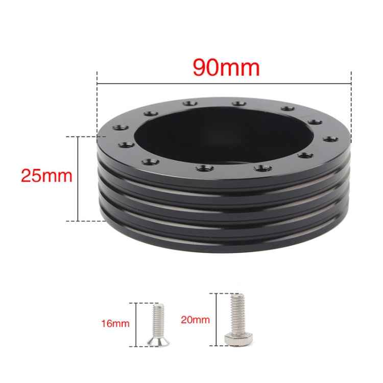 Car Hub for 6-Hole to 3-Hole Steering Wheel Adapter Boss Kit Steering Wheel Spacer Bolts
