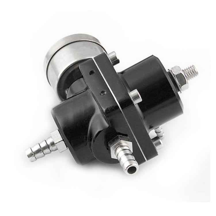 0-140PSI Universal Car Fuel Pressure Regulator with Gauge Adjustable Oil Pressure Regulator