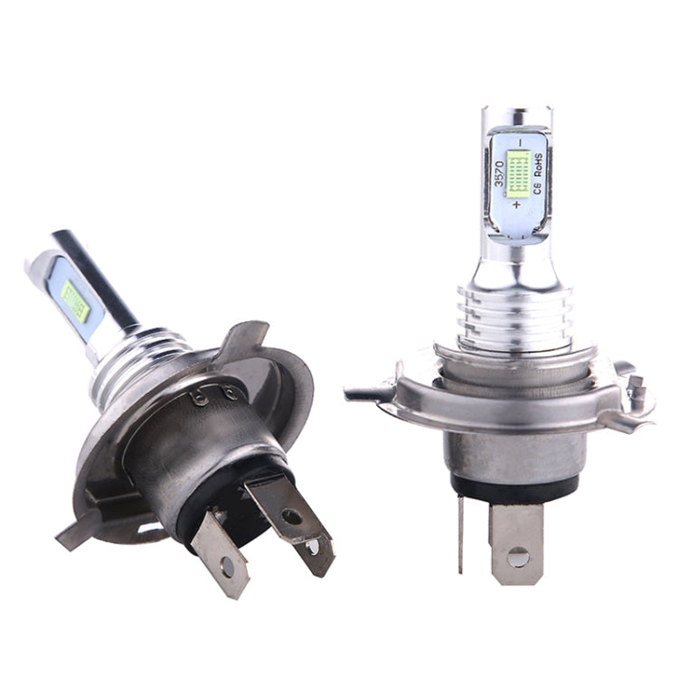 2 PCS H4 72W 1000LM 6000-6500K Super Bright White Light Car Fog LED Bulbs, DC 12-24V, H4
