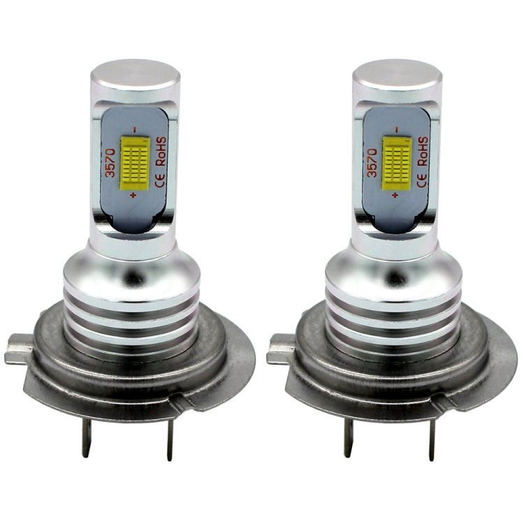 2 PCS H7 72W 1000LM 6000-6500K Super Bright White Light Car Fog LED Bulbs, DC 12-24V, H7